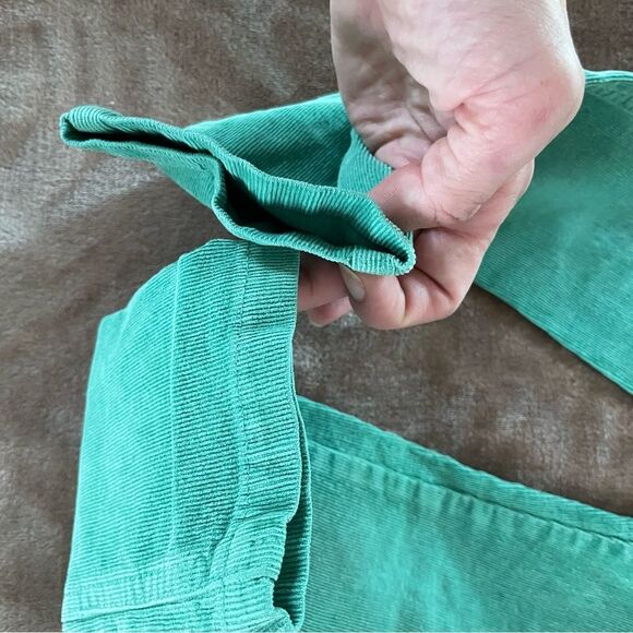 Mini Boden Girls Green Skinny Corduroy Pants/ Trousers with Back Pockets Size 7 - Picture 6 of 11